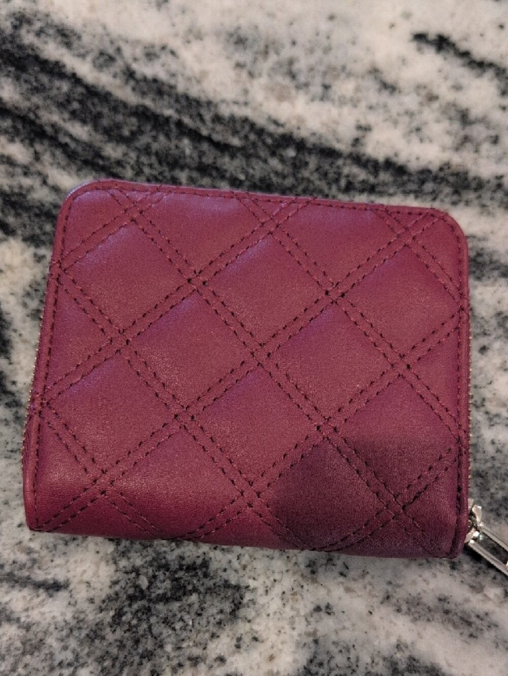 GUESS Quilted Small Wallet - Raspberry - Picture 5 of 8